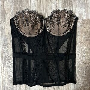 Victoria's Secret Black Lace Chemise